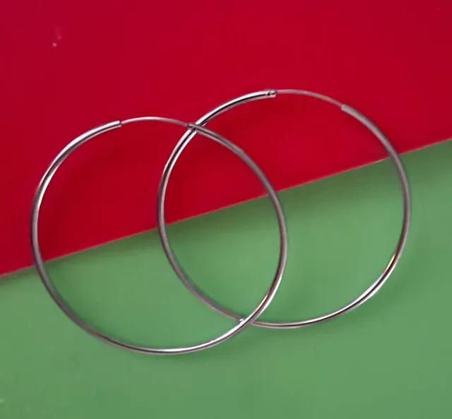 Pendientes Aros Plata 6cm