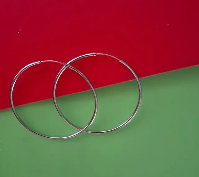 Pendientes Aros Plata 6cm