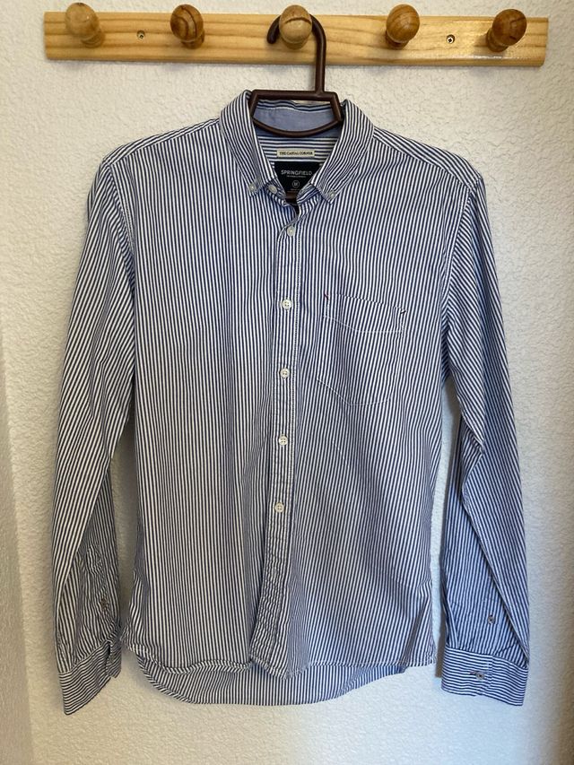 Camisa Springfield Rayas Azul Talla S