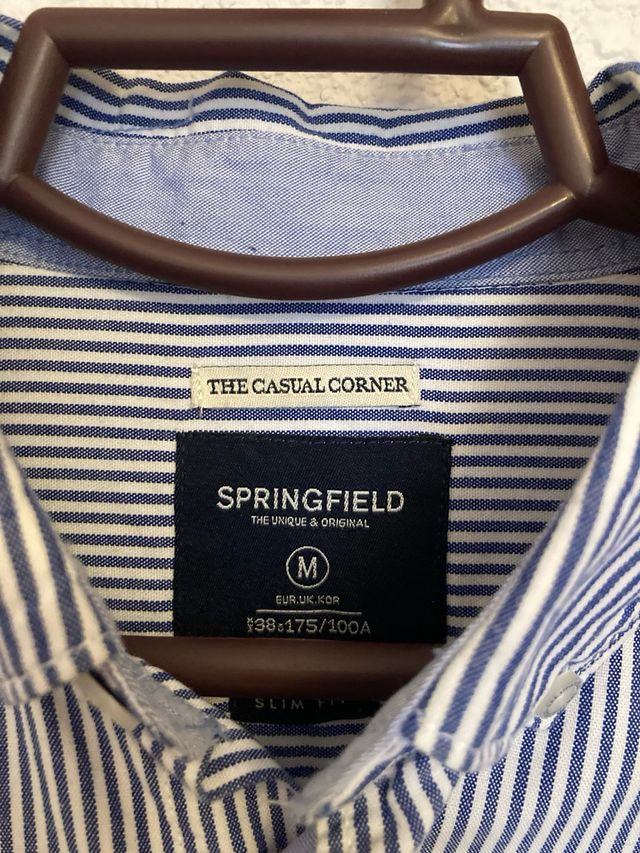 Camisa Springfield Rayas Azul Talla S
