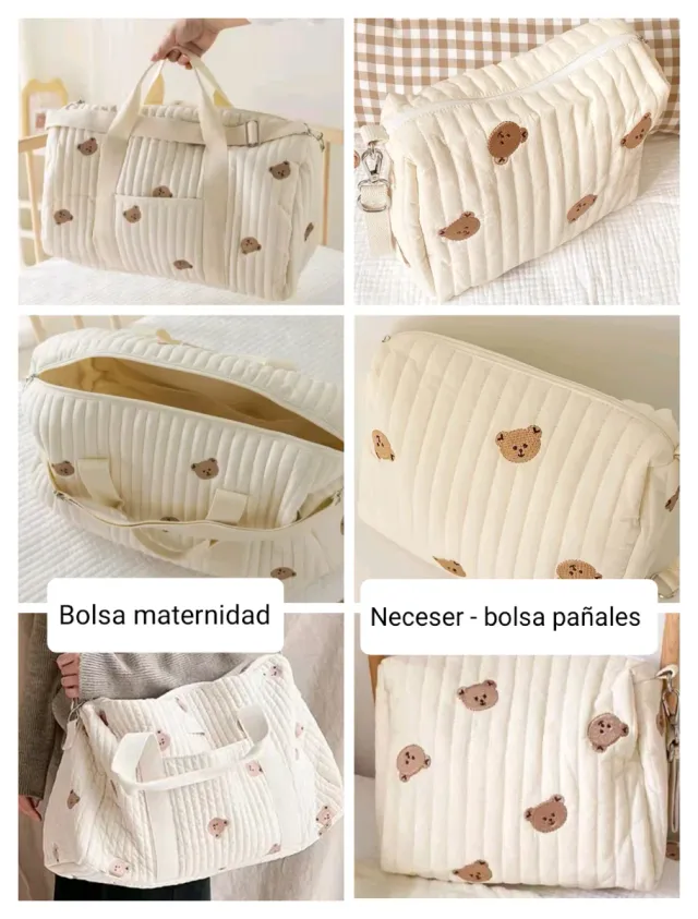 Bolsa Maternidad + Neceser Ositos