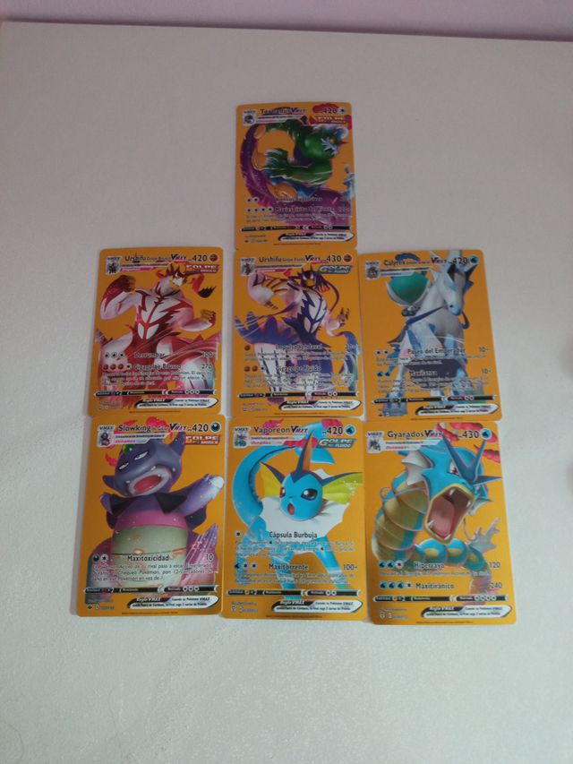 7 Cartas Pokémon VMax