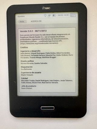 EBOOK BQ CERVANTES PANTALLA 6 ́RETROILUMINADA
