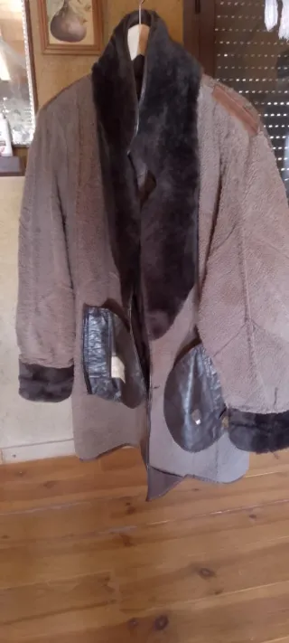 Chaqueta Piel Auténtica Mujer Marrón