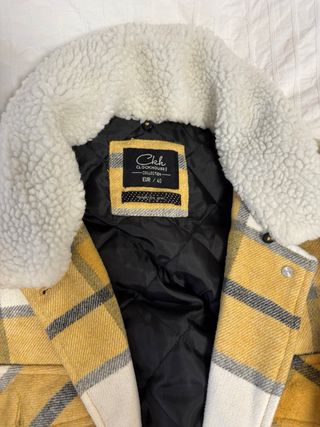 Chaqueta OAK cuadros amarillo y blanco Talla L