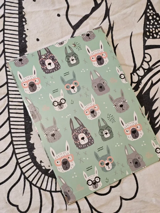 Carpeta Escritura Diseño Animales con Gafas