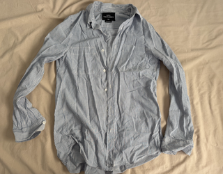 Blusa ZARA Rayas Azul y Blanco Talla XS