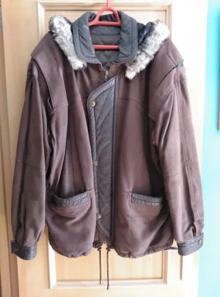 Chaquetón de piel para hombre
