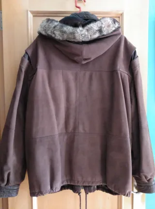 Chaquetón de piel para hombre