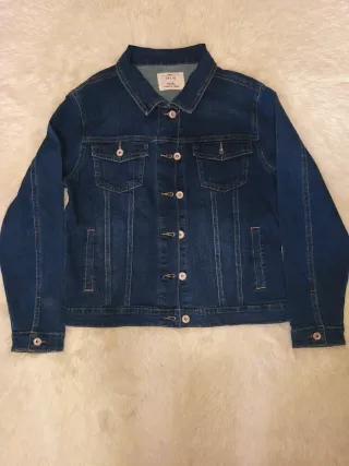 Chaqueta Vaquera Azul Mujer Talla desde XL a 4XL