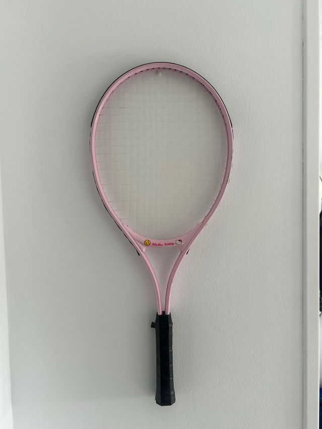 Raqueta de tenis Hello Kitty rosa