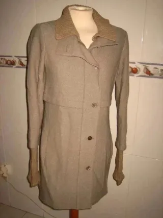 Abrigo lana gris T. 38