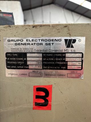 Generador diésel 6EM control