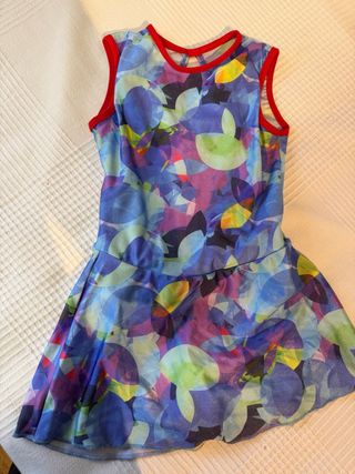 Maillot patinaje niña estampado talla 2XS