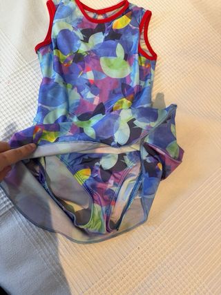 Maillot patinaje niña estampado talla 2XS