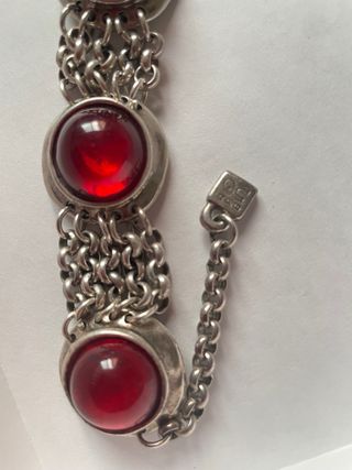 Pulsera Uno de 50 con cristal Rojo