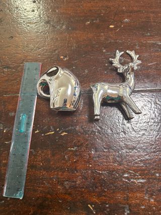 Set Elefante e Cervo Argentati