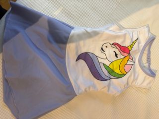 Maillot Patinaje Niña Talla 2XS Unicornio