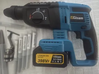 Taladro Percutor Gisam 398VF con Baterías