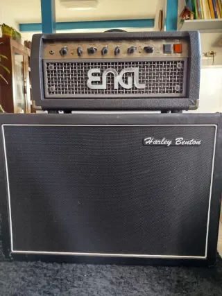 Cabezal ENGL Thunder 50 y pantalla Harley Benton