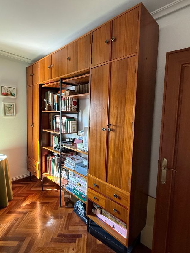 Armario Librería Madera y Metal