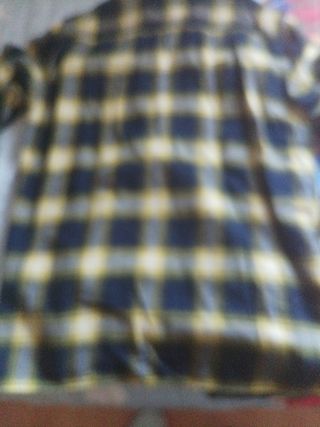 Camisa de cuadros Dockers azul y amarilla