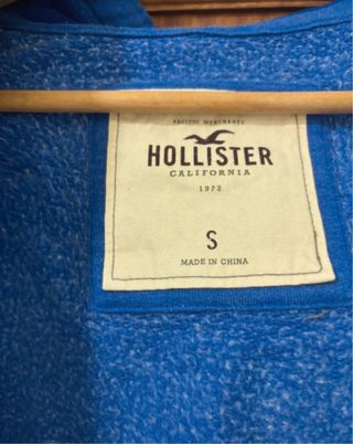 Sudadera Hollister Azul Talla S