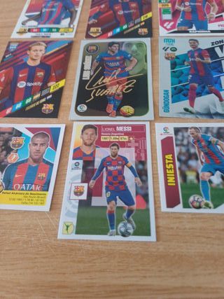 Lote cromos FC Barcelona Messi y otros