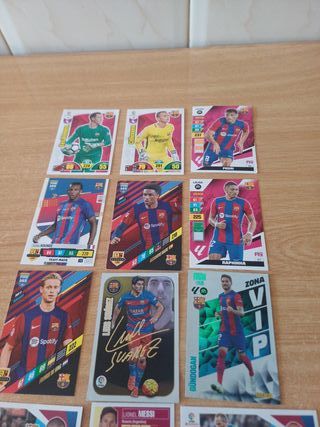 Lote cromos FC Barcelona Messi y otros
