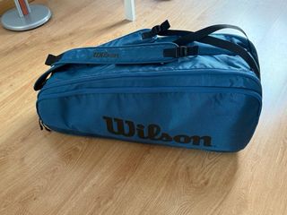 Raquetero Wilson Azul (hasta 6 raquetas) - 2025