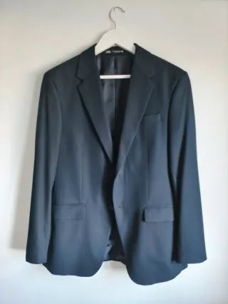 Traje Zara Azul Oscuro Hombre