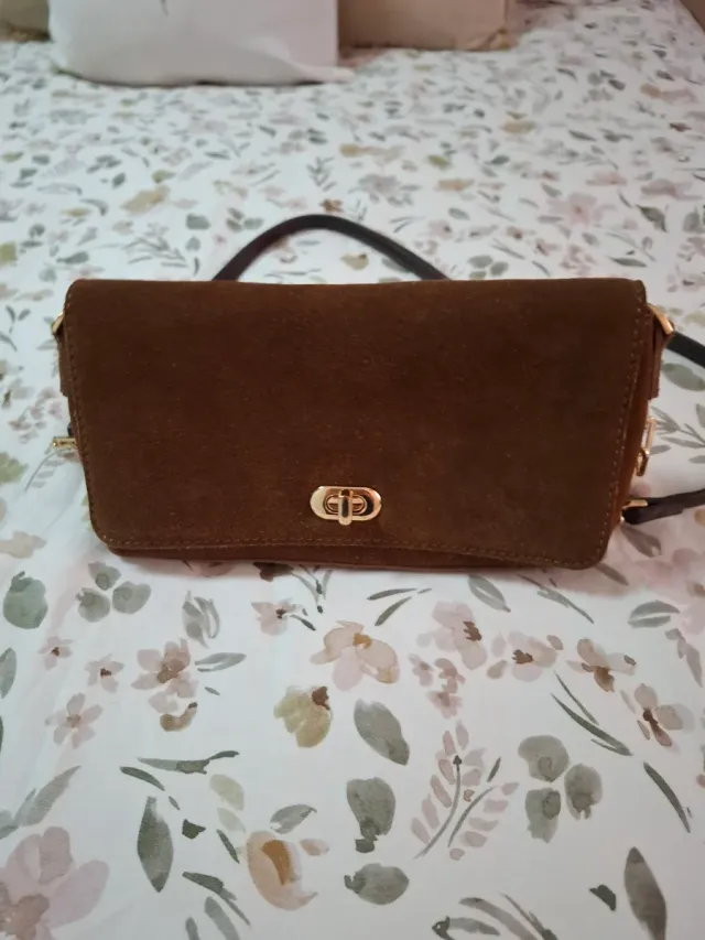 Bolso Sfera serraje marrón