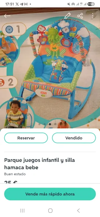 Silla de paseo, de coche. Hamaca  junto o separad