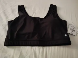 Sujetador deportivo Decathlon negro