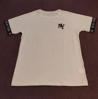 Camiseta blanca chico NY