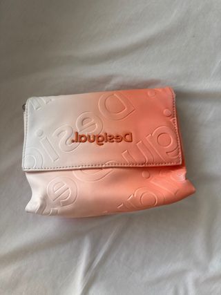 Bolso Desigual degradado naranja y beige