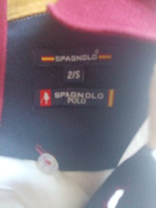 Camisa Polo Spagnolo Manga Larga Hombre