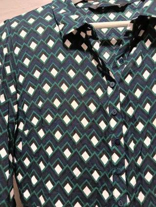 Vestido corto Zara estampado