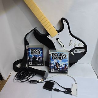 Guitarra +  Bateria + Microfono
Rockband 1 y 2 Ps3