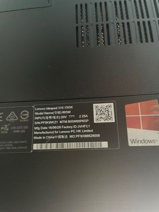 Ordenador portátil Lenovo Ideapad 310 