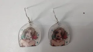 Orecchini handmade Harley Quinn