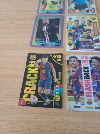 Cromos Fútbol Messi y Lamine Yamal