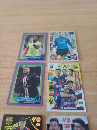 Cromos Fútbol Messi y Lamine Yamal