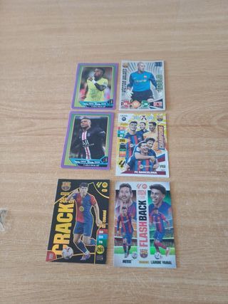 Cromos Fútbol Messi y Lamine Yamal