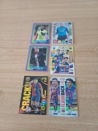 Cromos Fútbol Messi y Lamine Yamal