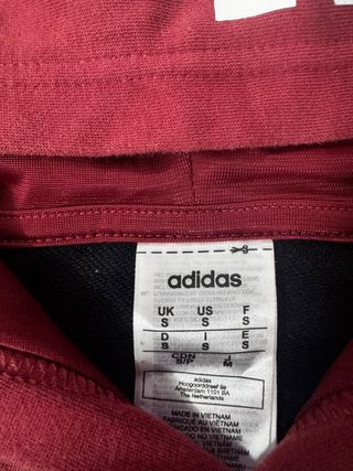 Felpa Adidas uomo nera e rossa