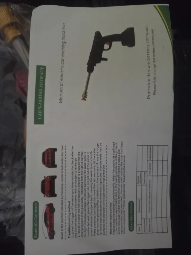 Hidrolimpiadora a bateria 18v
