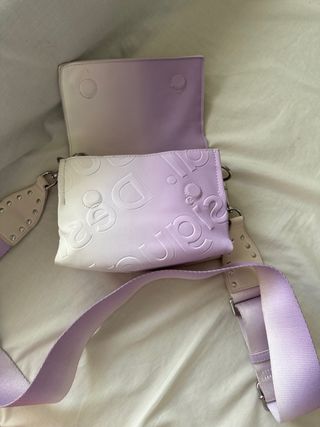 Bolso Desigual degradado blanco y morado