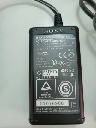 Alimentatore Sony AC-L15B Per Videocamera Sony