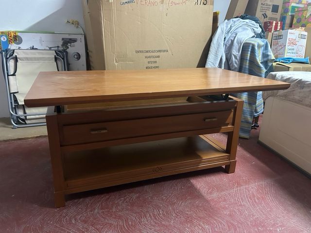 Mesa de salón plegable de madera